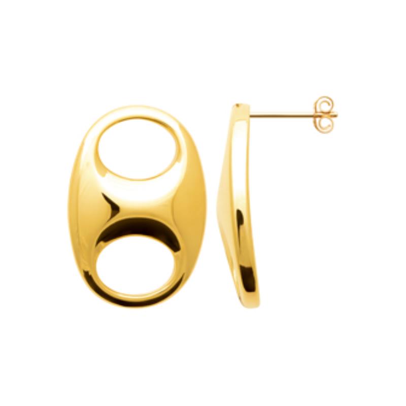 Coque de Nacre Boucles d'oreilles acier doré 3120509