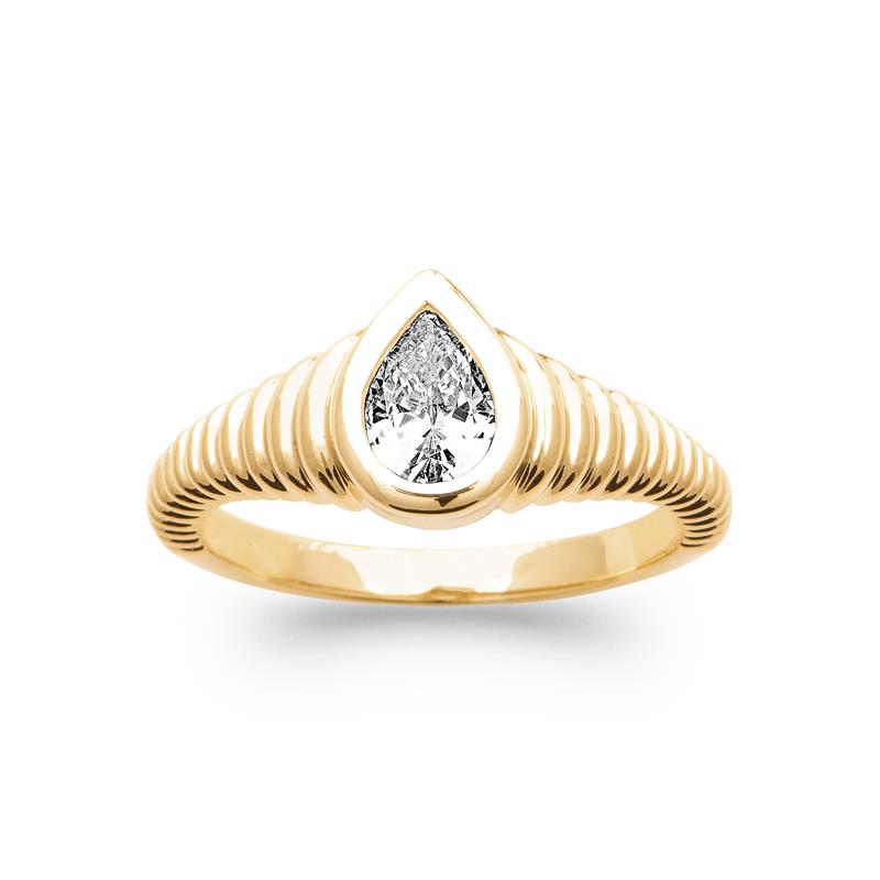 Coque de Nacre Bague plaqué or 20023510