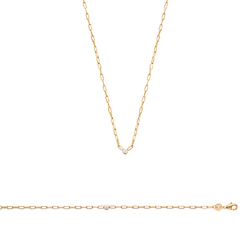 Coque de Nacre Collier plaqué or 973443