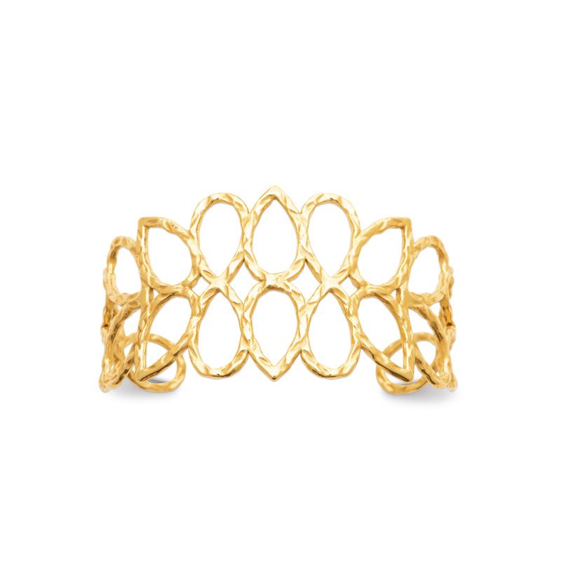 Izee Collier acier doré 312391