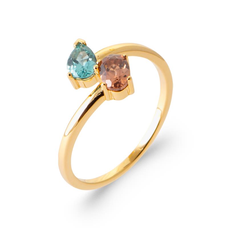Coque de Nacre Bague plaqué or 20015105