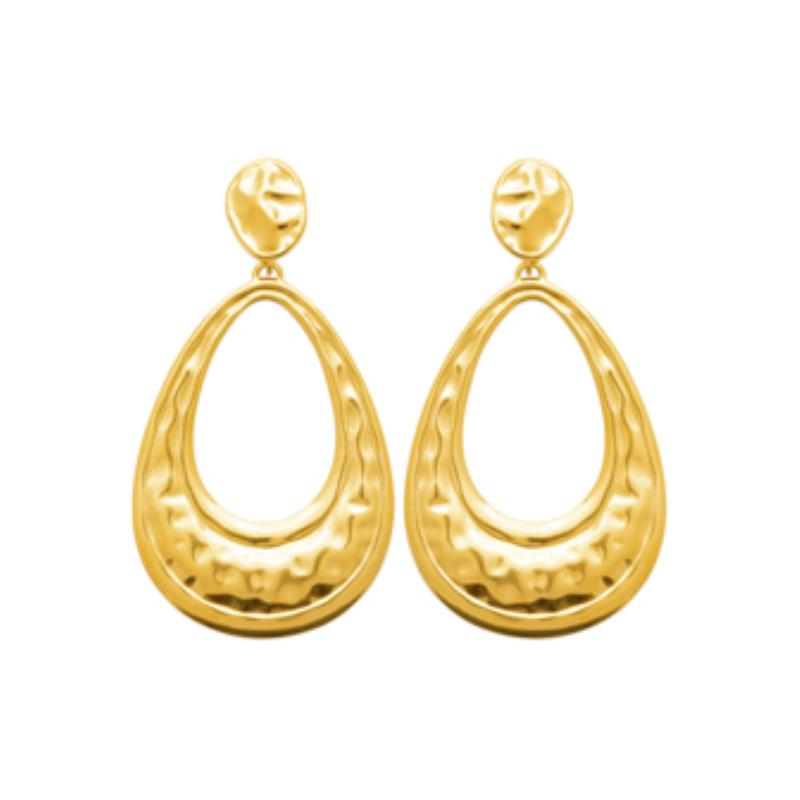 Coque de Nacre Boucles d'oreilles pendantes acier doré 3120909