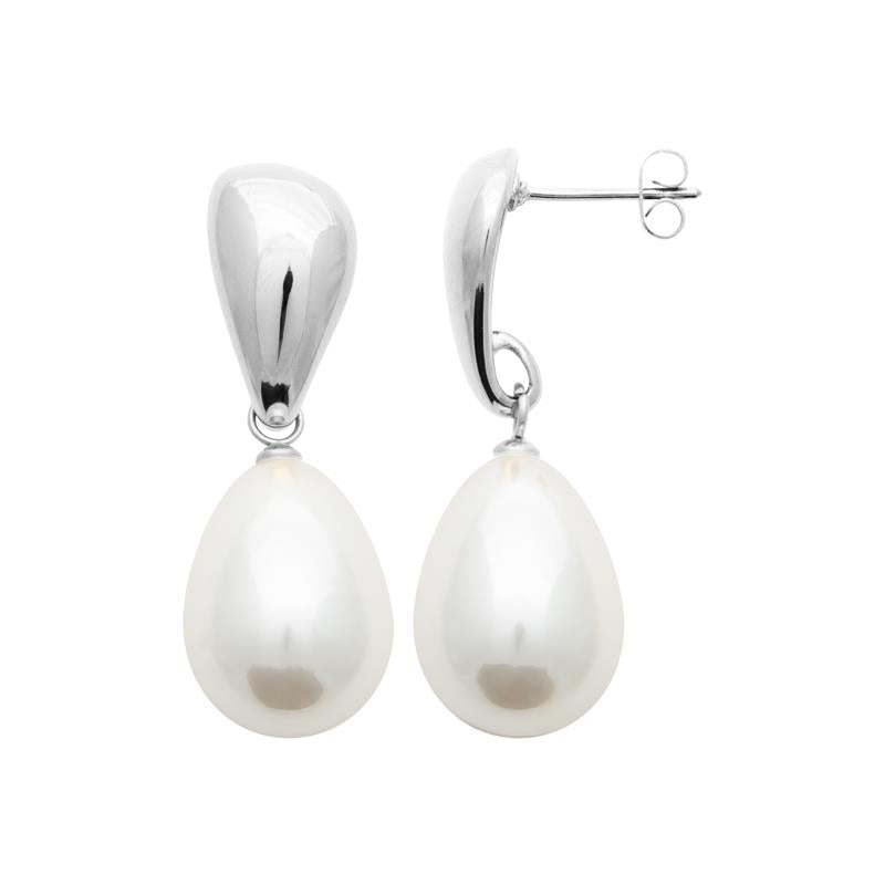 Coque de Nacre Boucles d'oreilles pendantes acier 3127800