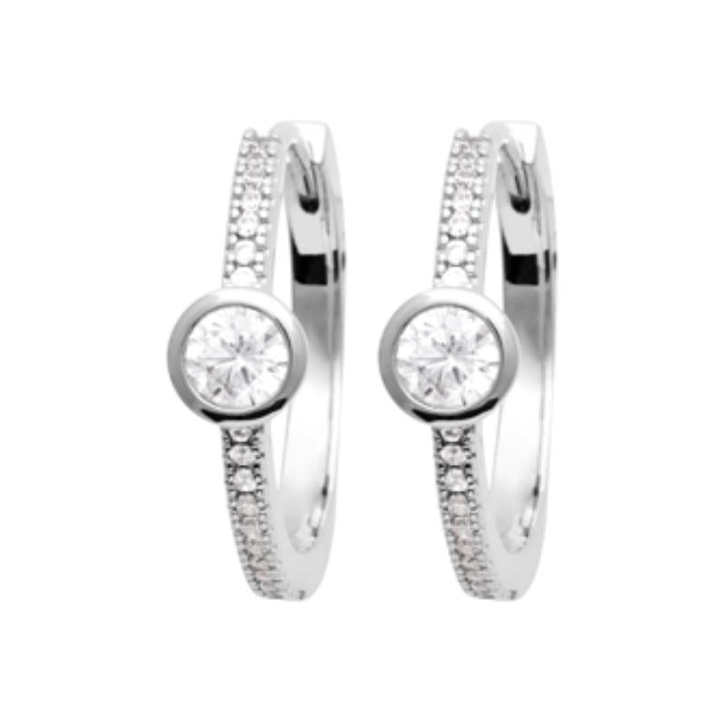 Coque de Nacre Créoles argent 1644110