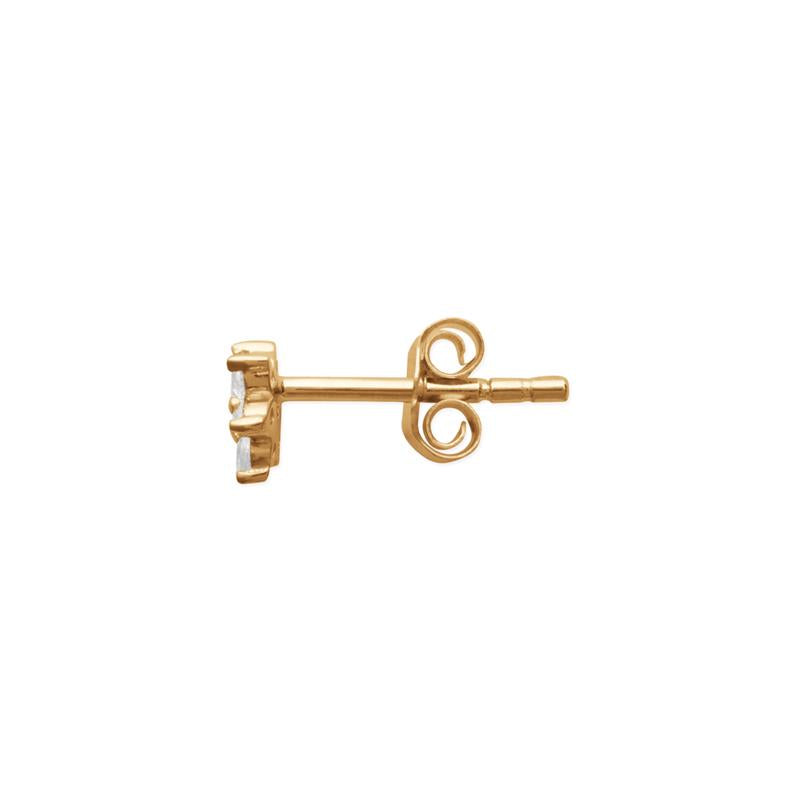 Coque de Nacre Boucle d'oreille à l'unité plaqué or 2529410U
