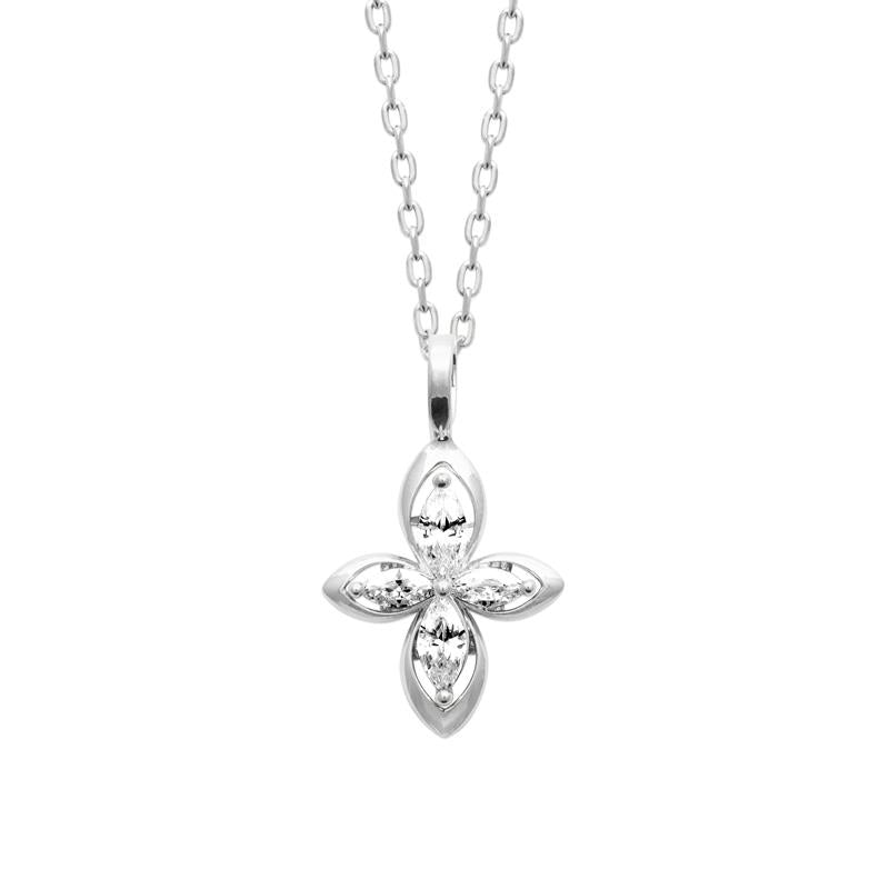Coque de Nacre Collier argent 874472
