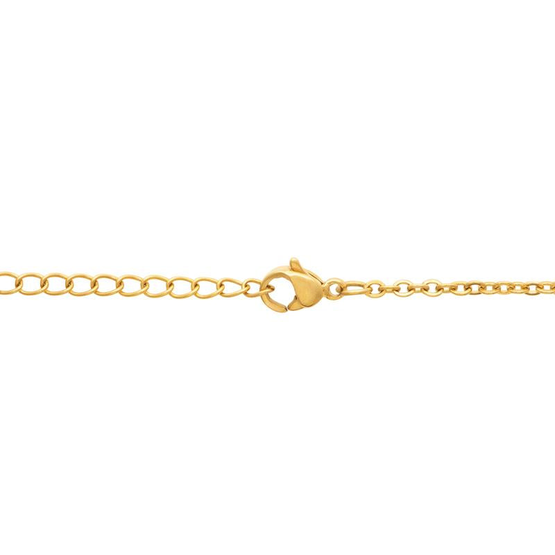 Izee Collier acier doré 312366
