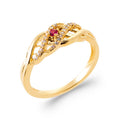 Coque de Nacre Bague plaqué or 2986120