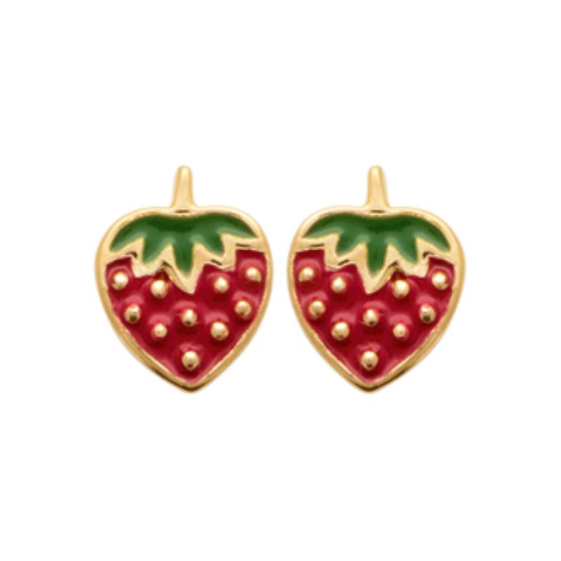 Coque de Nacre Puces d'oreilles plaqué or 23011600