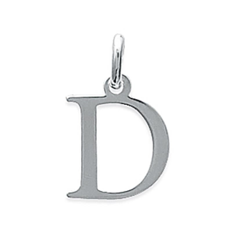 Coque de Nacre Pendentif initiale argent 7875004