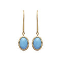 Coque de Nacre Boucles d'oreilles pendantes plaqué or 2559230