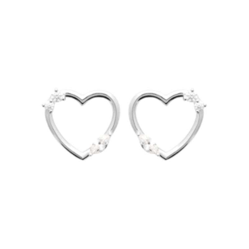 Coque de Nacre Puces d'oreilles argent 13045110