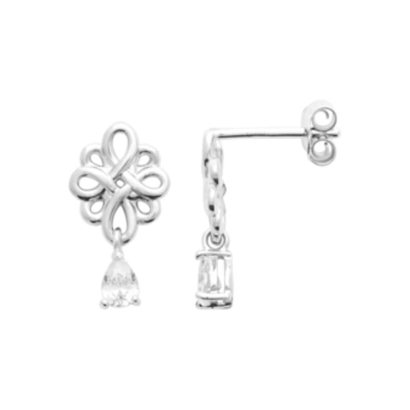 Coque de Nacre Puces d'oreilles argent 13052910