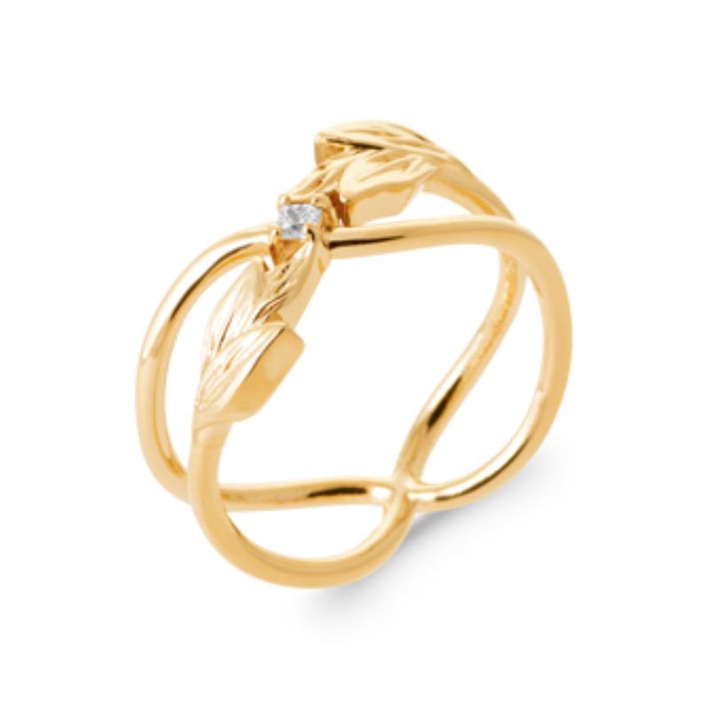 Coque de Nacre Bague plaqué or 2962610