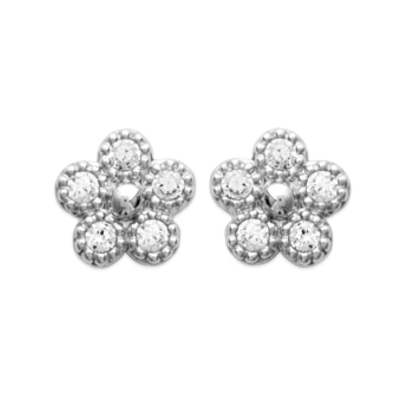 Coque de Nacre Puces d'oreilles argent 1510010