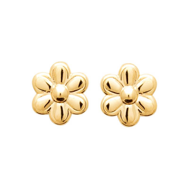 Coque de Nacre Puces d'oreilles plaqué or 23078200