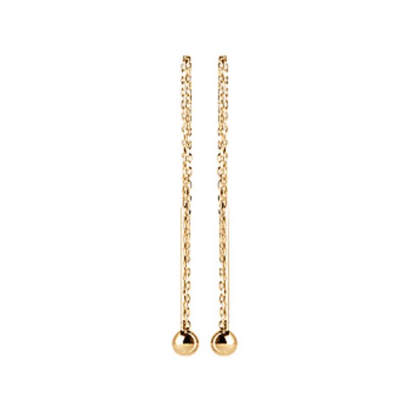 Coque de Nacre Boucles d'oreilles pendantes plaqué or 2513500