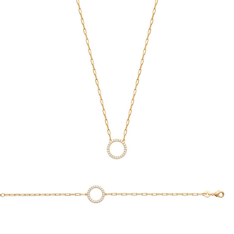 Coque de Nacre Collier plaqué or 973503
