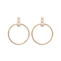 Coque de Nacre Boucles d'oreilles pendantes plaqué or 2548010