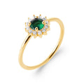 Coque de Nacre Bague solitaire plaqué or 2972250