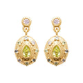 Coque de Nacre Boucles d'oreilles pendantes plaqué or 23079350