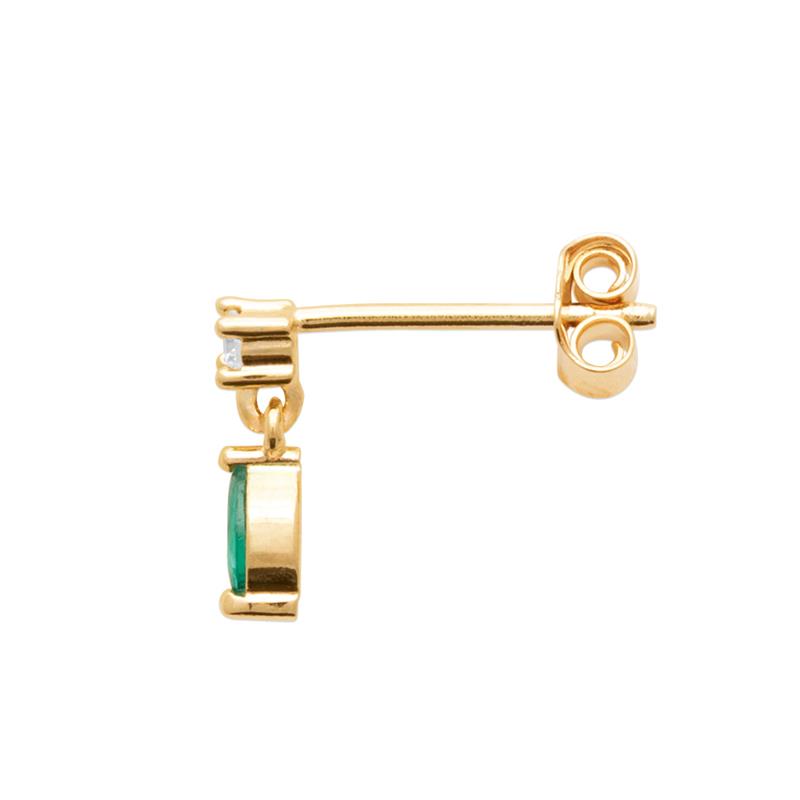 Coque de Nacre Boucle d'oreille à l'unité plaqué or 23082750U
