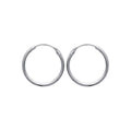 Coque de Nacre Créoles argent 10218