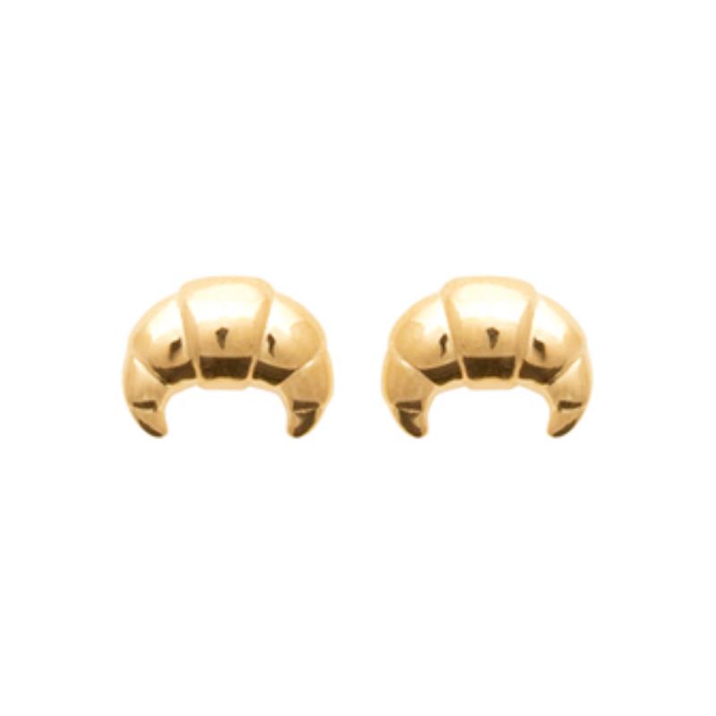 Coque de Nacre Puces d'oreilles plaqué or 23070200