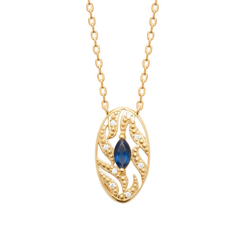 Coque de Nacre Collier plaqué or 974353