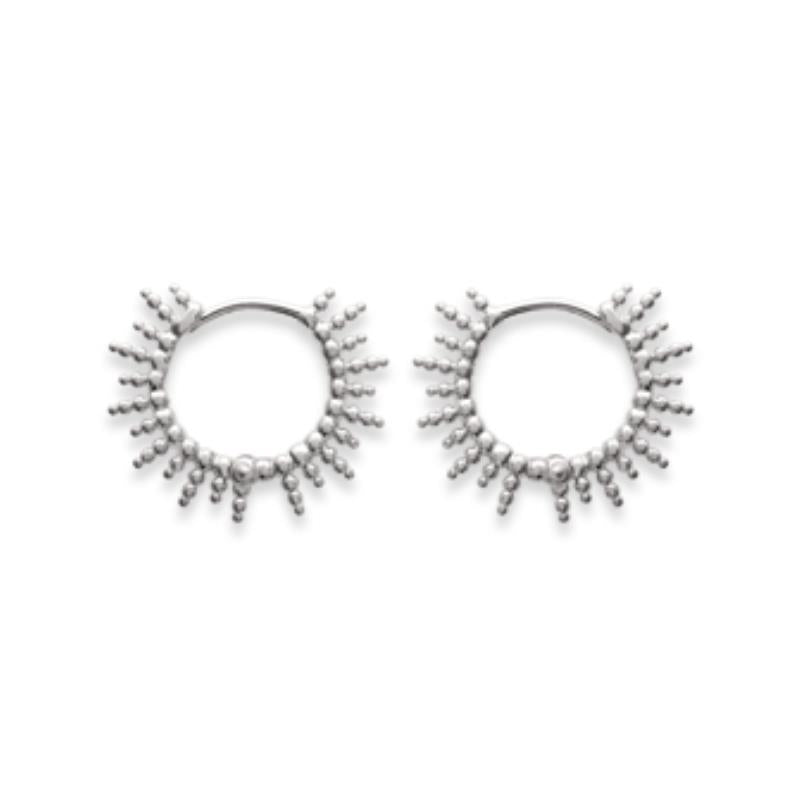 Coque de Nacre Créoles argent 7621500