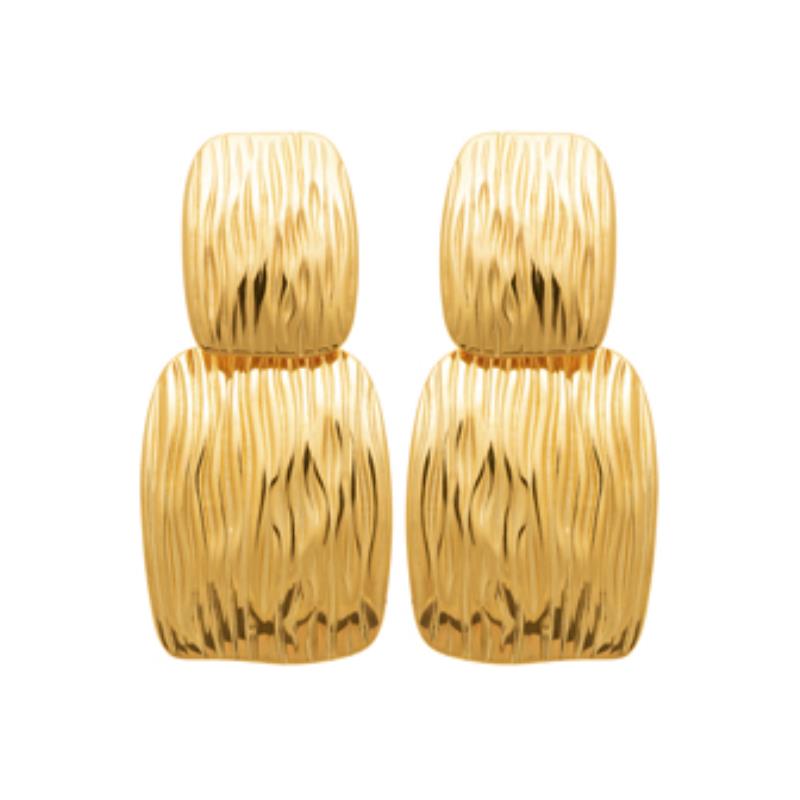 Coque de Nacre Boucles d'oreilles acier doré 3115509