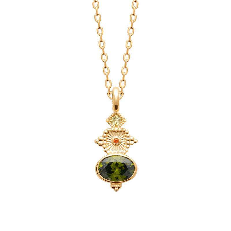 Coque de Nacre Collier plaqué or 974220