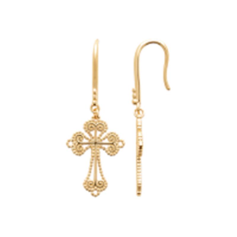 Coque de Nacre Boucles d'oreilles pendantes plaqué or 23044800
