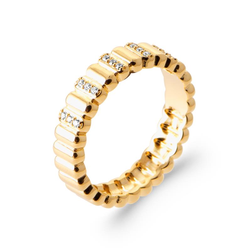 Coque de Nacre Bague plaqué or 20022210