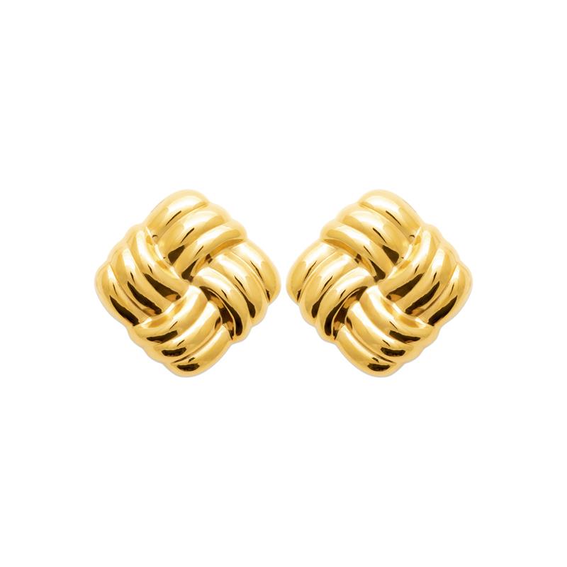 Coque de Nacre Boucles d'oreilles acier doré 3126109