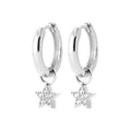 Coque de Nacre Créoles argent 1640010