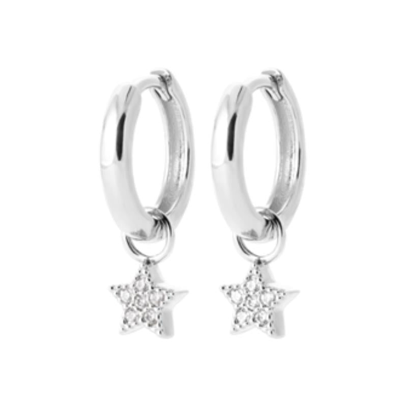 Coque de Nacre Créoles argent 1640010