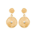 Coque de Nacre Boucles d'oreilles pendantes plaqué or 2563610