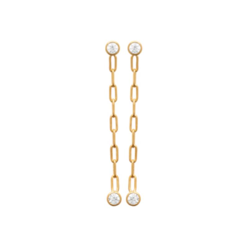 Coque de Nacre Boucles d'oreilles pendantes plaqué or 2587910