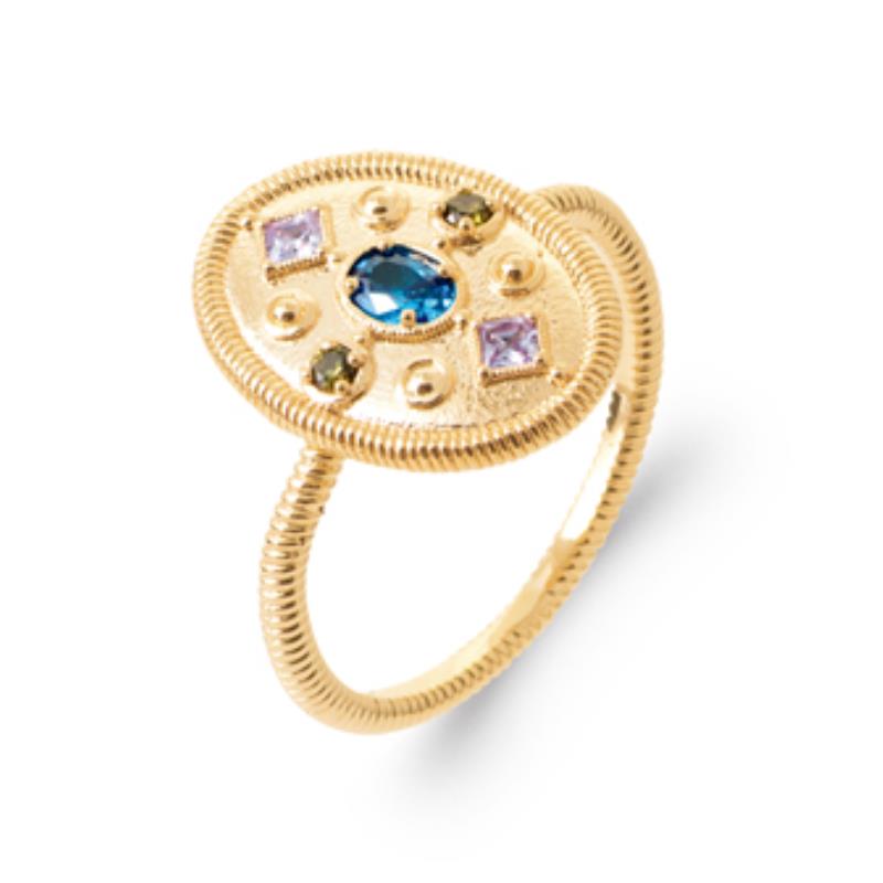 Coque de Nacre Bague plaqué or 20000360
