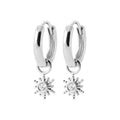 Coque de Nacre Créoles argent 1643110