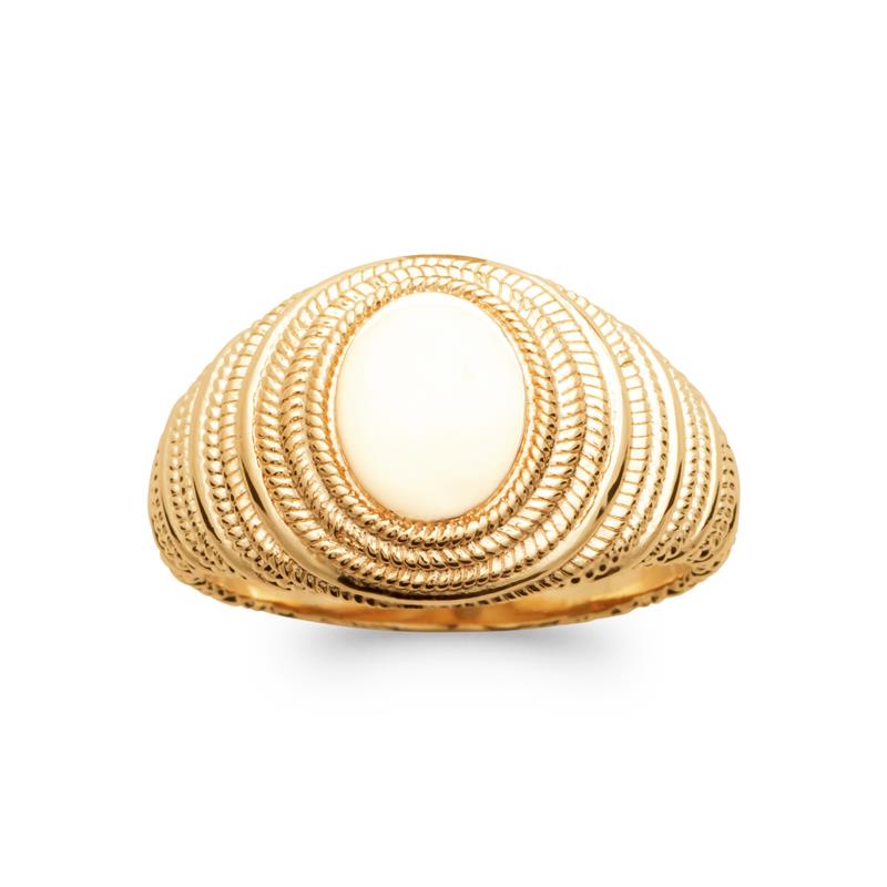 Coque de Nacre Chevalière plaqué or 2978400