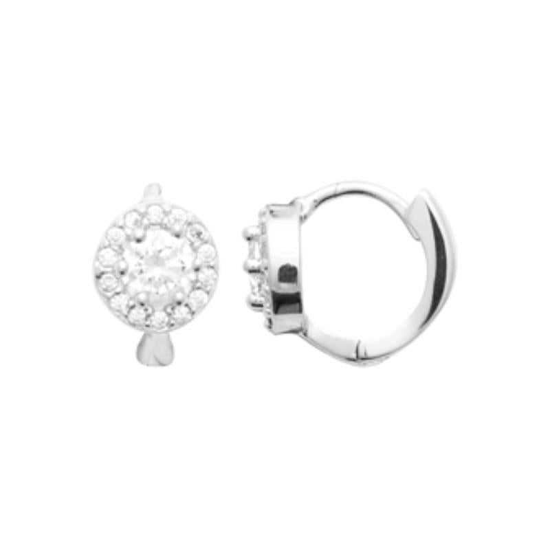 Coque de Nacre Créoles argent 1678410
