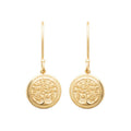 Coque de Nacre Boucles d'oreilles pendantes plaqué or 23041200