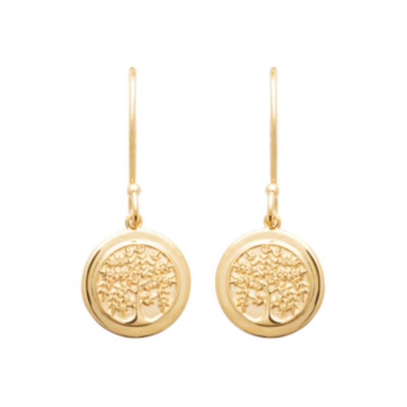 Coque de Nacre Boucles d'oreilles pendantes plaqué or 23041200