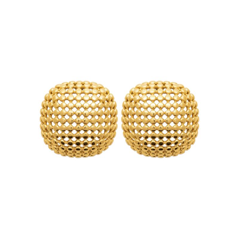 Coque de Nacre Boucles d'oreilles acier doré 3130209