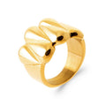 Izee Bague acier doré 3417609
