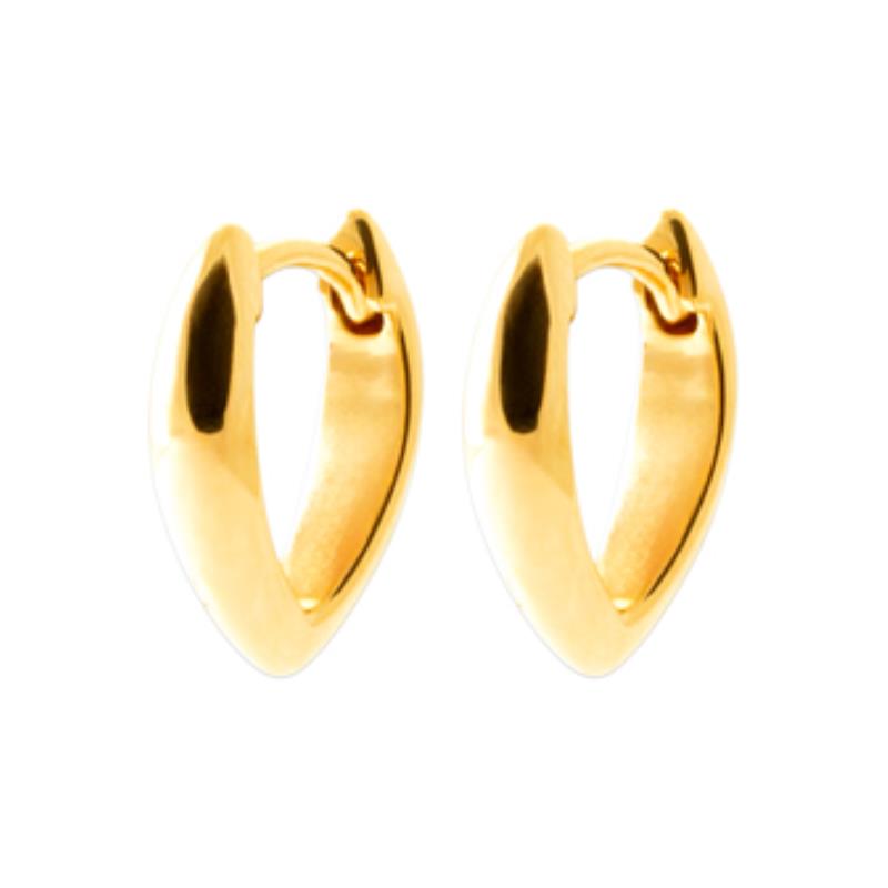 Coque de Nacre Créoles plaqué or 2673700