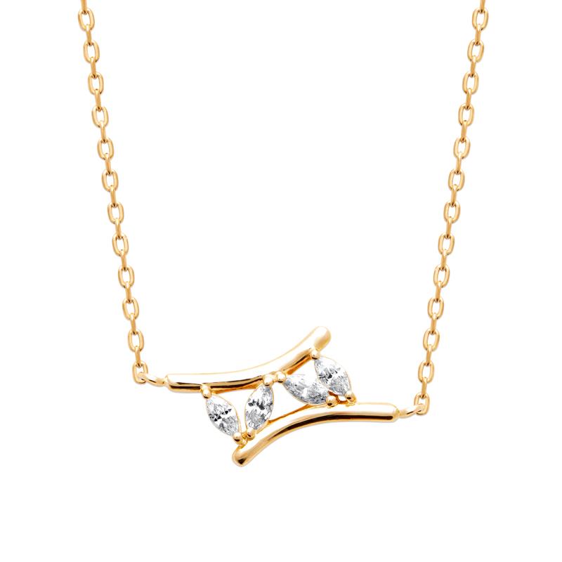 Coque de Nacre Collier plaqué or 974418