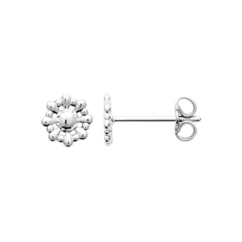 Coque de Nacre Puces d'oreilles argent 73073100